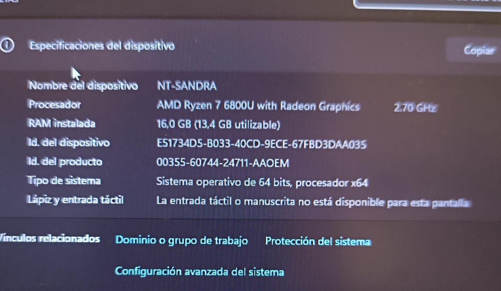 Lenovo Thinkbook 13s G4 13.3” 2024 500 GB 16 GB RAM cod: 20395-11 - Imagen 7