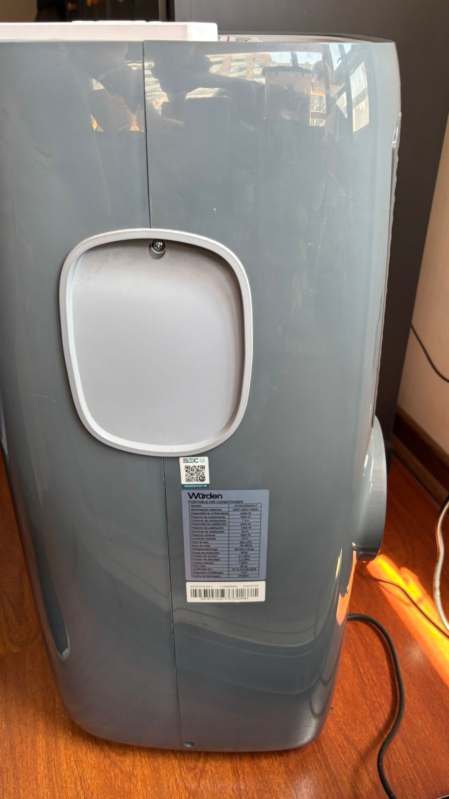 Aire Acondicionado Portátil 15000 BTU con Wifi Wurden cod: 20708-2 - Imagen 4