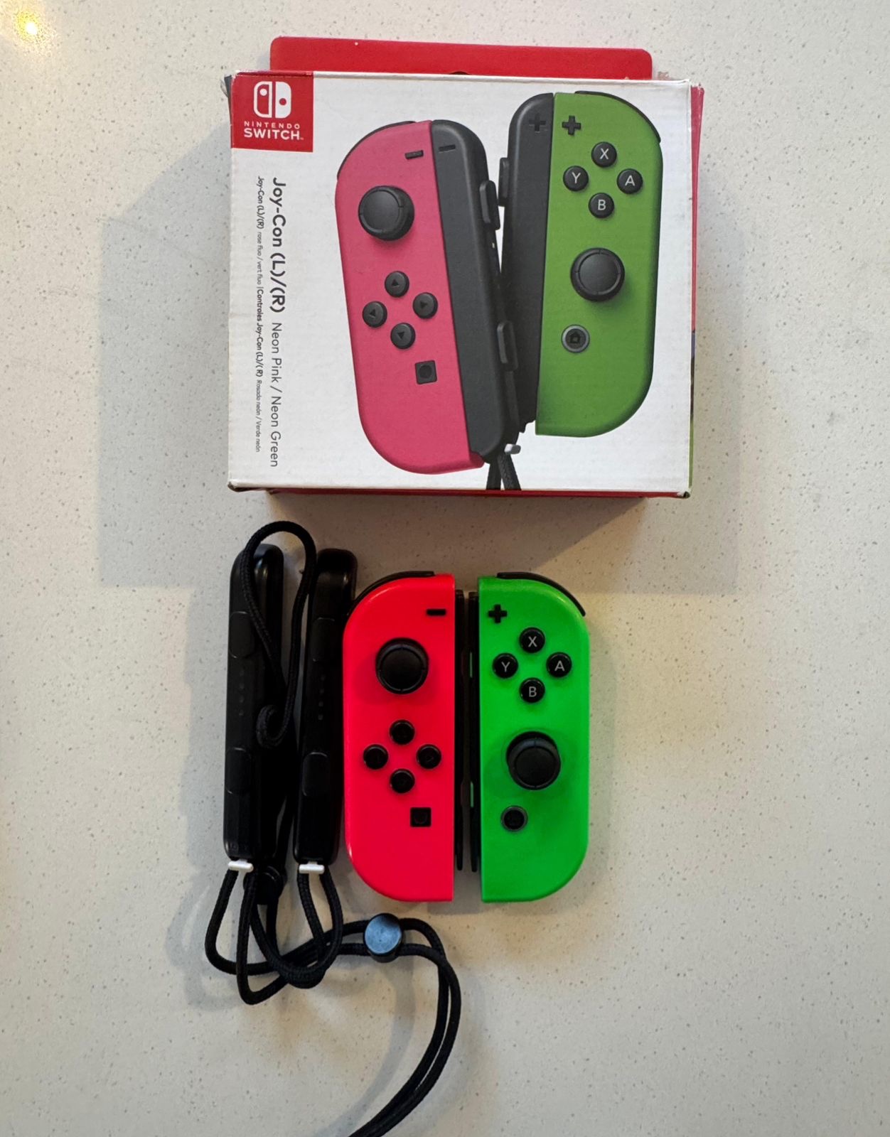 Joy-Cons originales Nintendo Switch L/R — Neon Pink & Neon Green cod: 20741-12 - Imagen 2