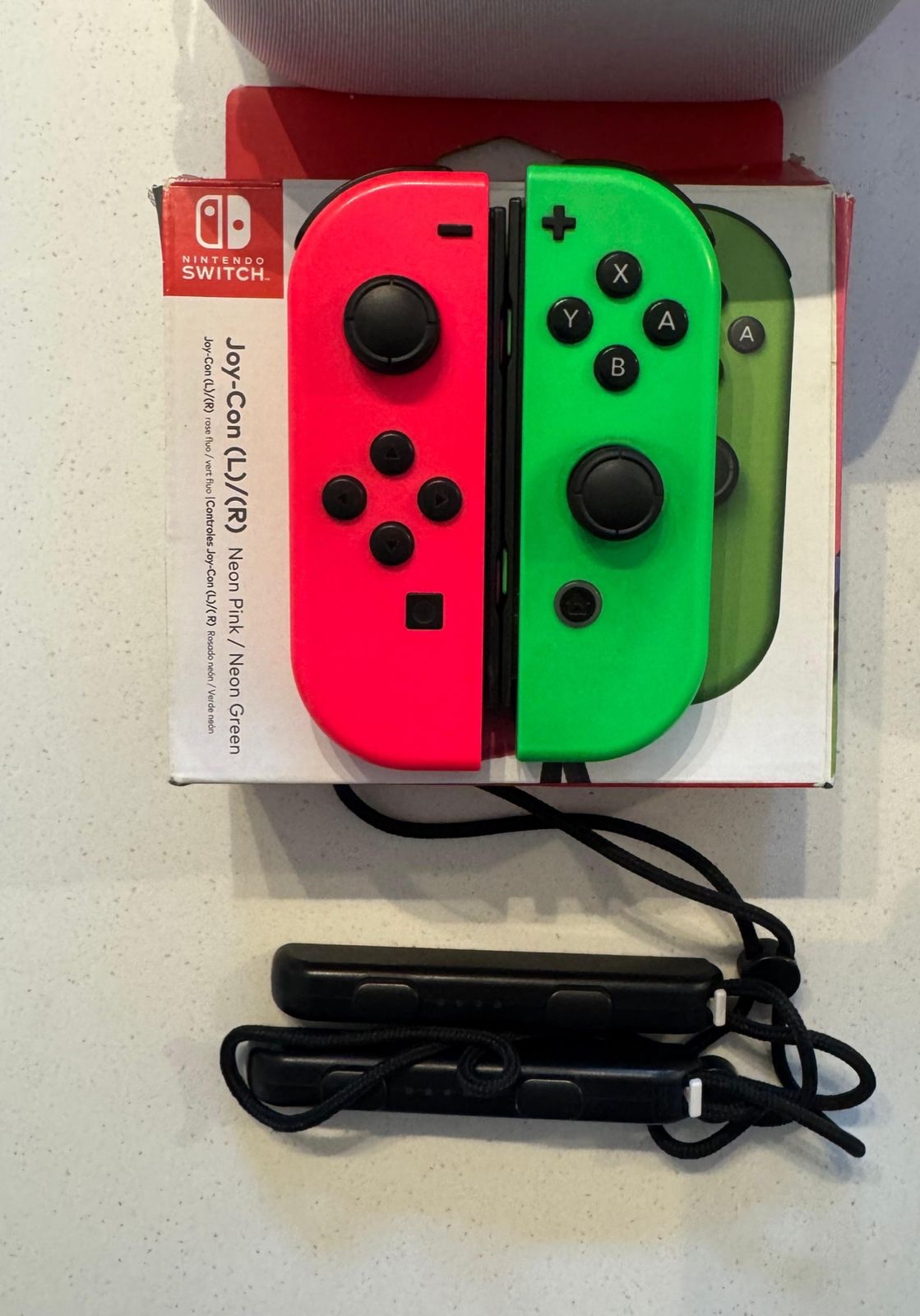 Joy-Cons originales Nintendo Switch L/R — Neon Pink & Neon Green cod: 20741-12 - Imagen 3