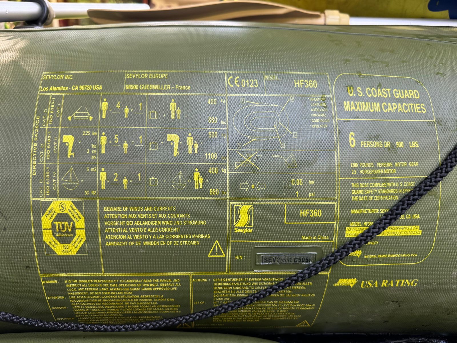 Bote Sevylor Fish Hunter HF360 6 personas cod: 21036-3 - Imagen 5