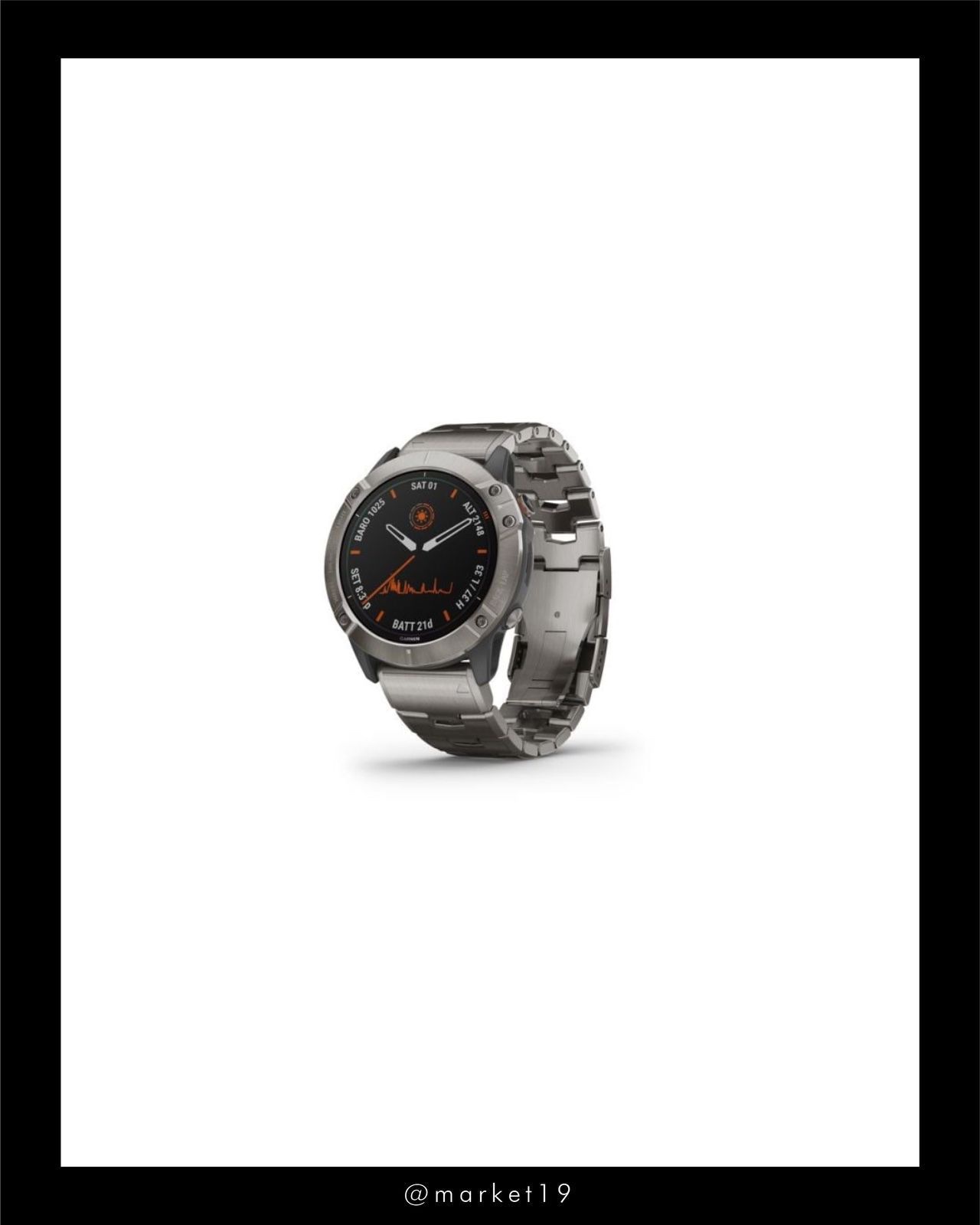 Garmin Fenix 6X Pro Solar Titanio cod: 20905-1
