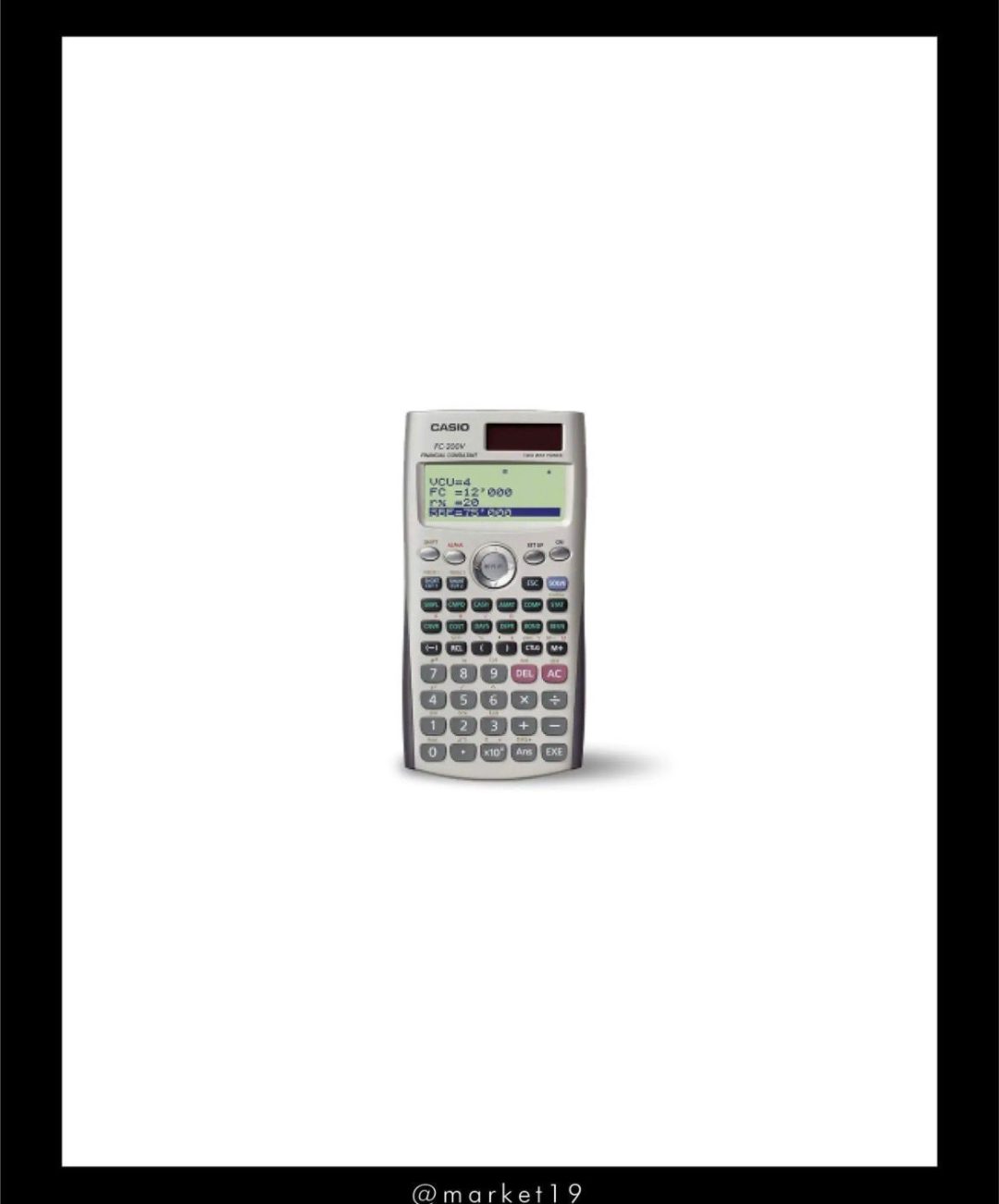 Calculadora Financiera Casio FC 200V Financial Consultant cod: 21484-2