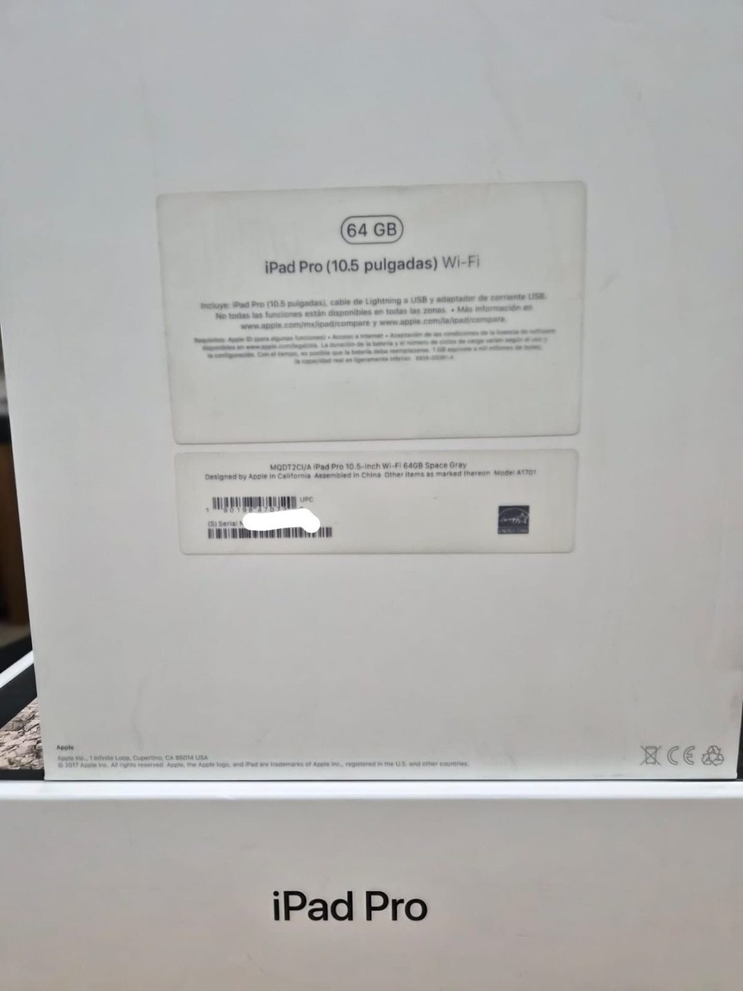 iPad Pro 10.5” 1ra Generación 64 GB WiFi cod: 21772-7 | Market-19