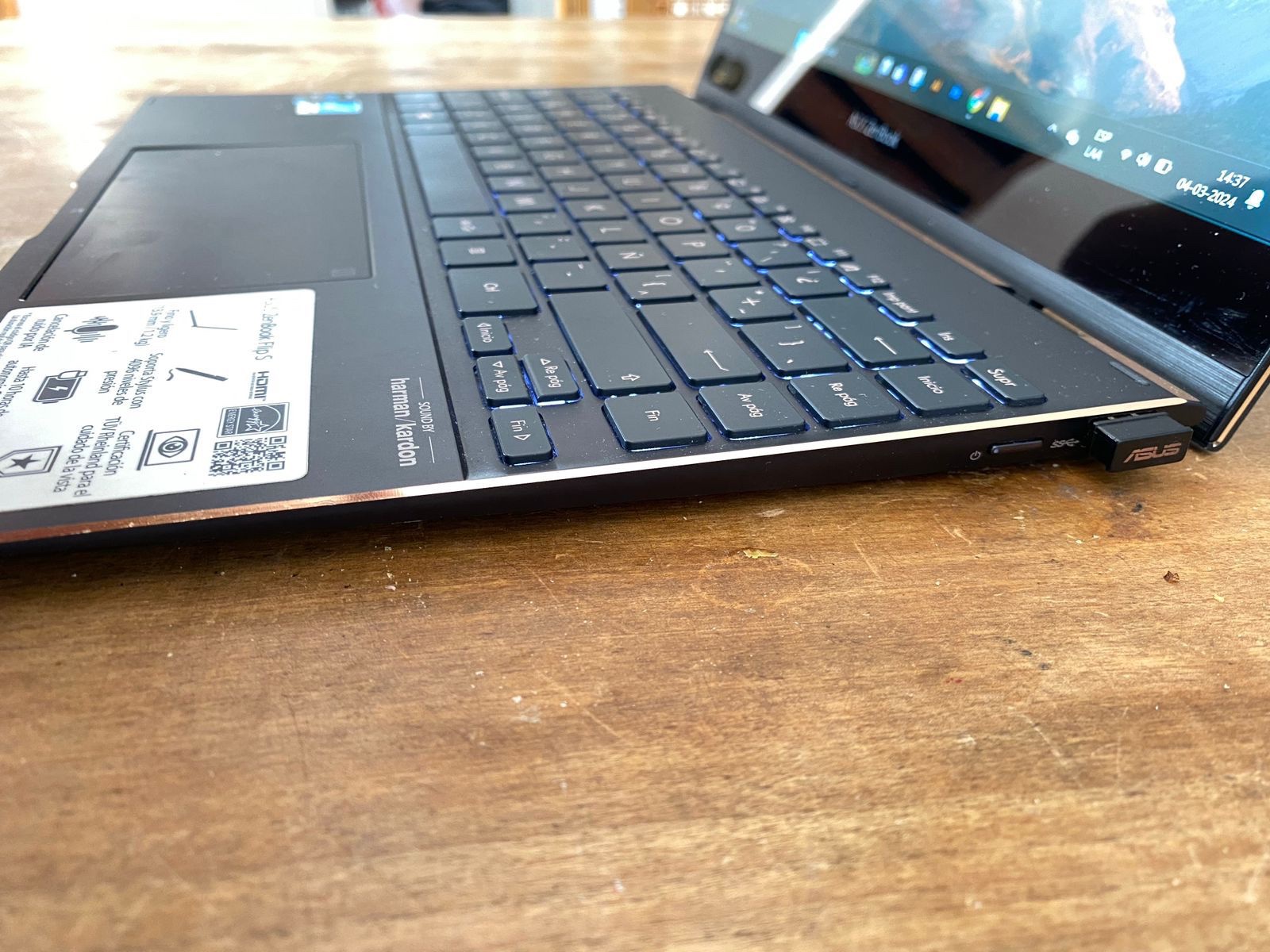 ASUS ZenBook Flip S 14” 2022 477 GB 16 GB RAM cod: 21710-4 - Imagen 7