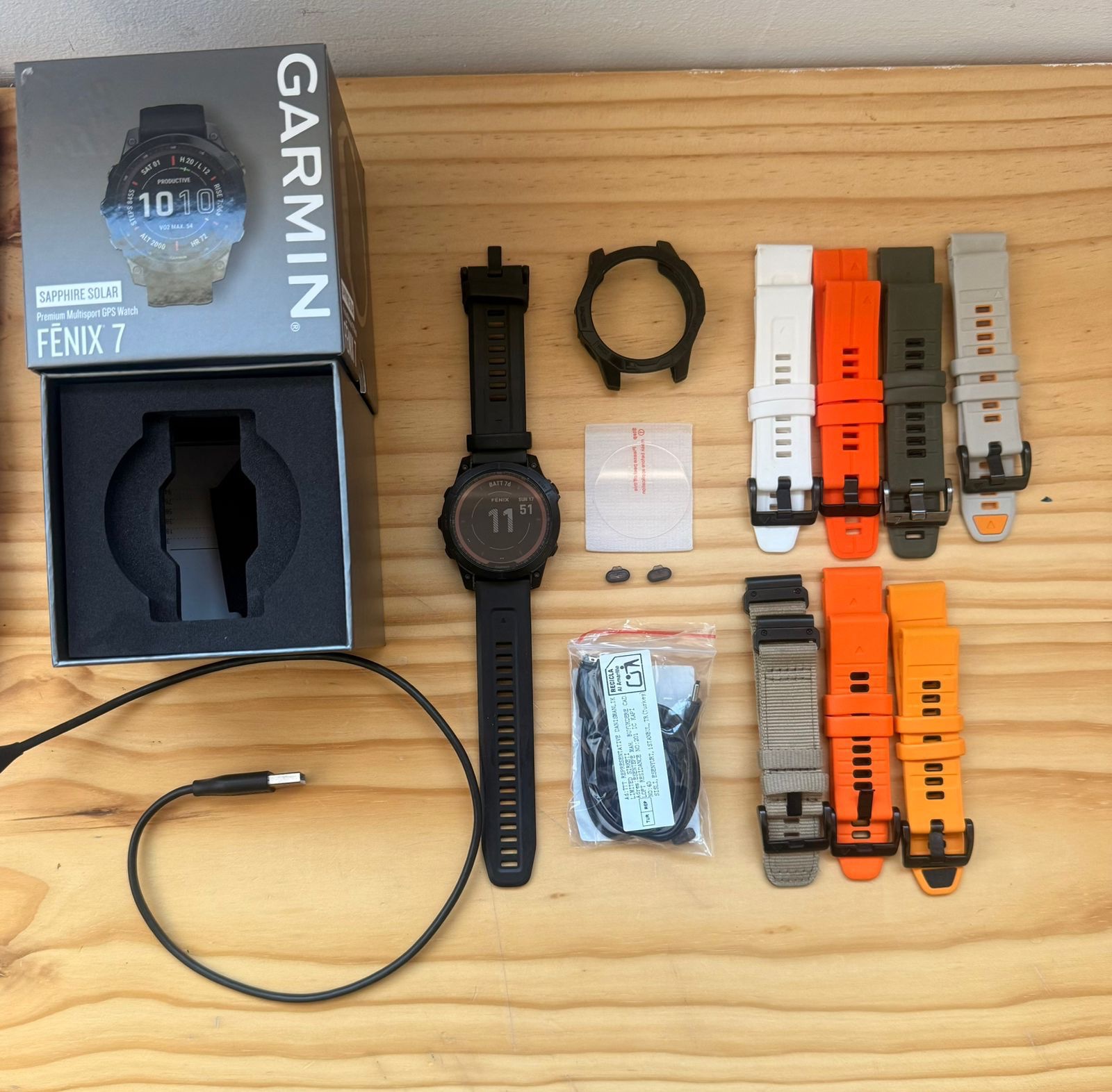 Garmin Fénix 7 Sapphire Solar Black Titanium 47mm Cod: 21777-3 - Imagen 2