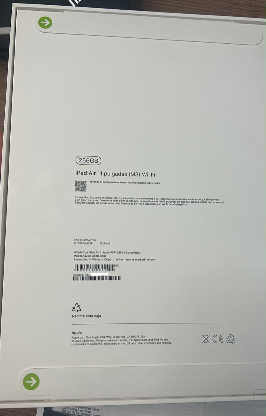 iPad Air M3 11” WIFI 256 GB cod: 21887-2 - Imagen 3