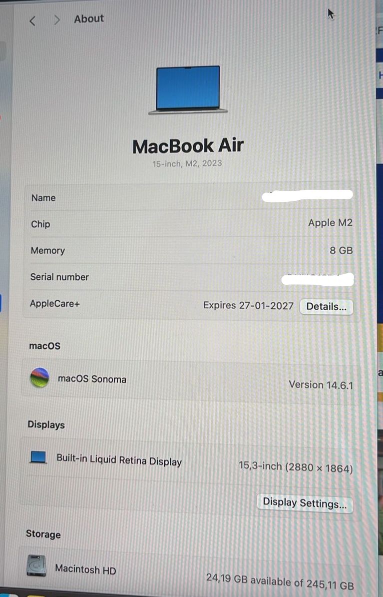 MacBook Air M2 15” 2022 256 GB 8 GB RAM cod: 21948-1 - Imagen 12
