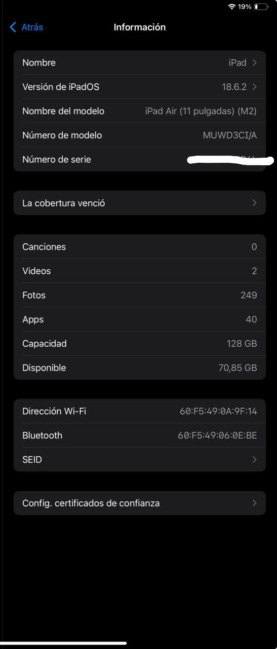 iPad Air M2 11” 128 GB WiFi cod: 22009-3 - Imagen 11