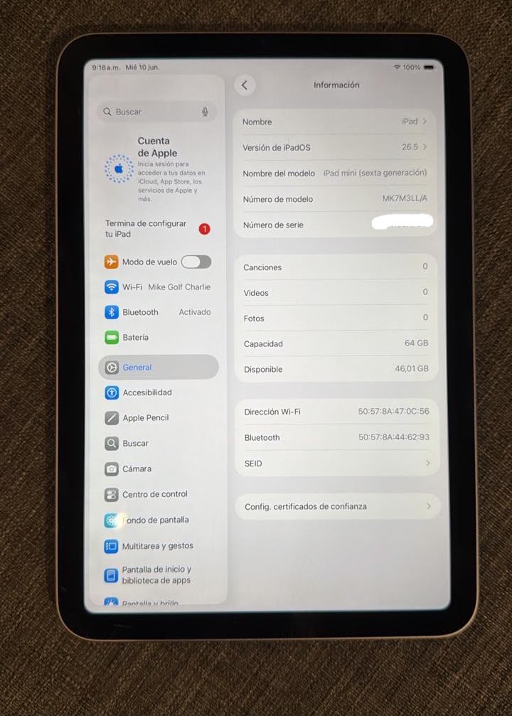 iPad Mini 6ta Generación 256 GB WiFi cod: 21910-2 - Imagen 10