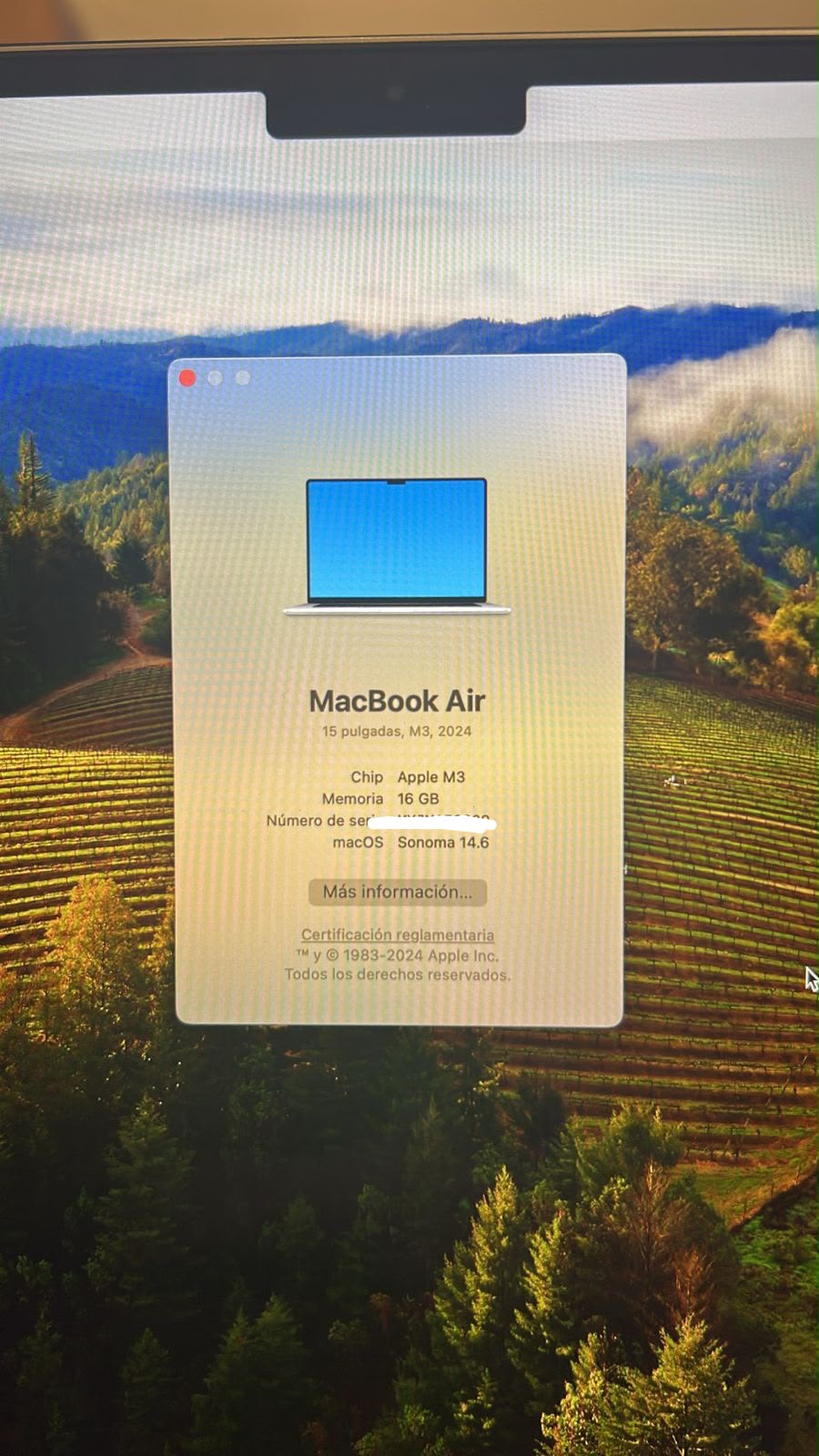 MacBook Air M3 15” 2024 256 GB 16 GB RAM cod: 21926-3 - Imagen 13