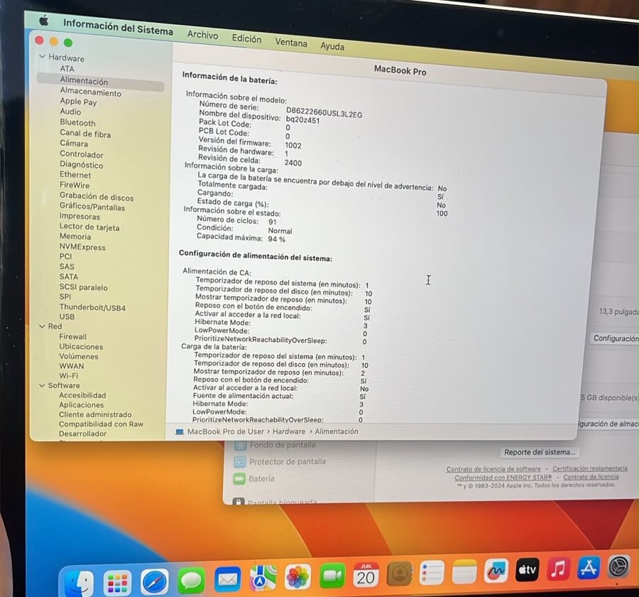 MacBook Pro M2 13” 2022 256 GB 8 GB RAM cod: 22020-2 - Imagen 11