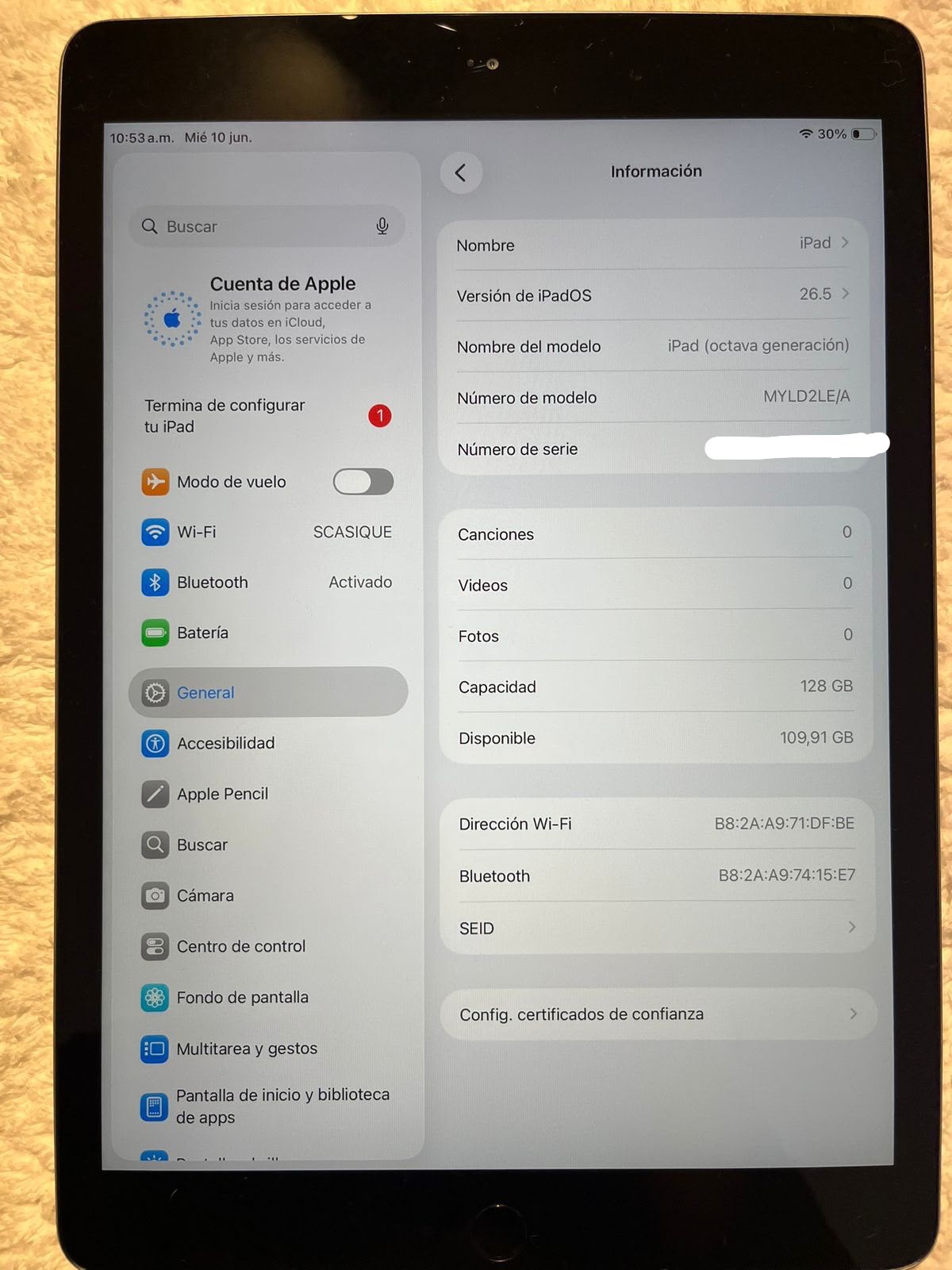 iPad 8va Generación 128 GB WiFi cod: 21918-12 - Imagen 8