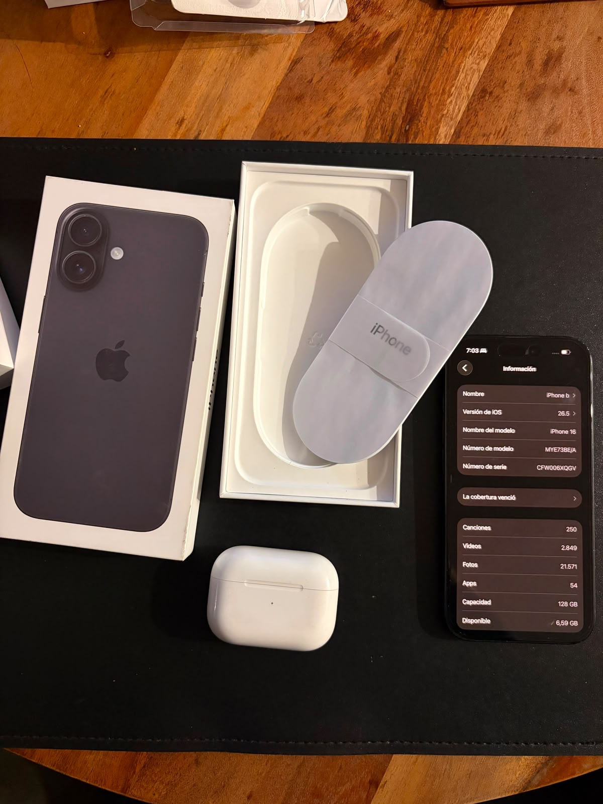 iPhone 16 Negro 128 GB cod: 22081-2 - Imagen 2
