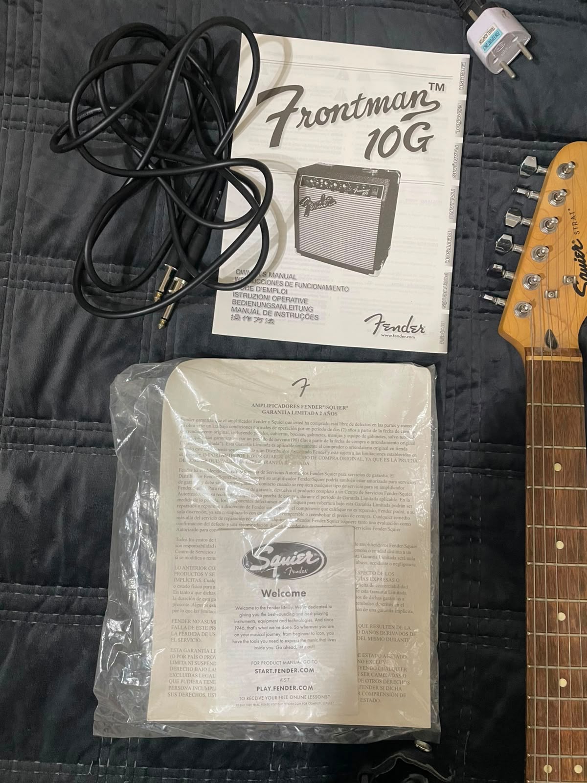 Guitarra Eléctrica Squier Stratocaster + Amplificador Squier Frontman 10G cod: 22065-5 - Imagen 7