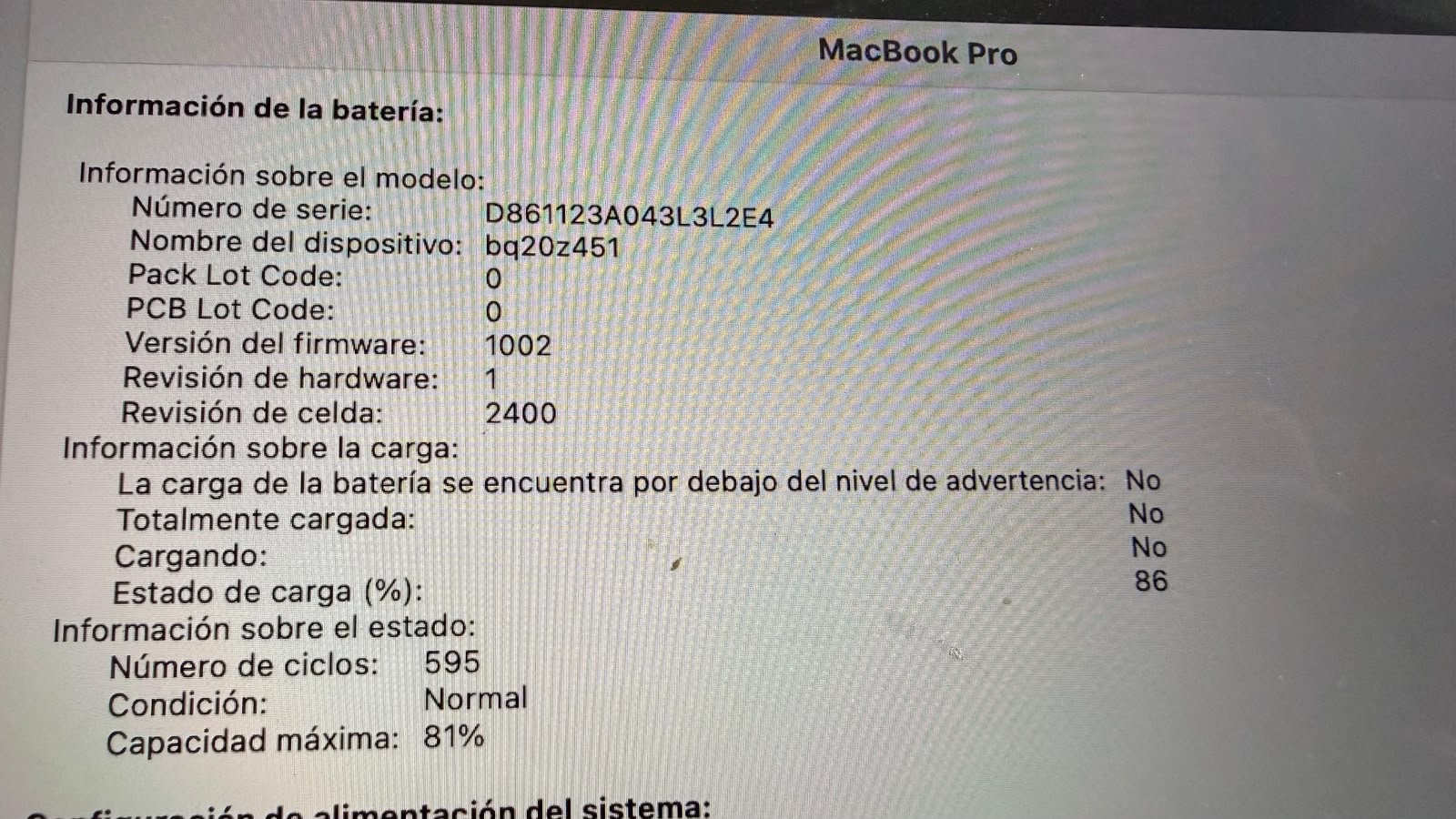 MacBook Pro M1 13” 2020 256 GB 8 GB RAM cod: 21988-1 - Imagen 12
