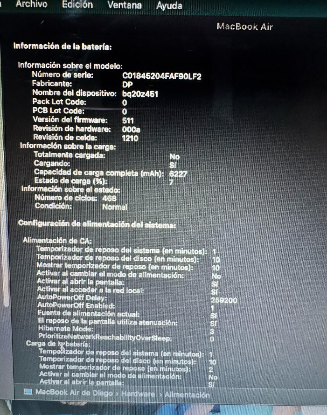 MacBook Air 13,3” 2017 128 GB 8 GB RAM cod: 22068-13 - Imagen 8
