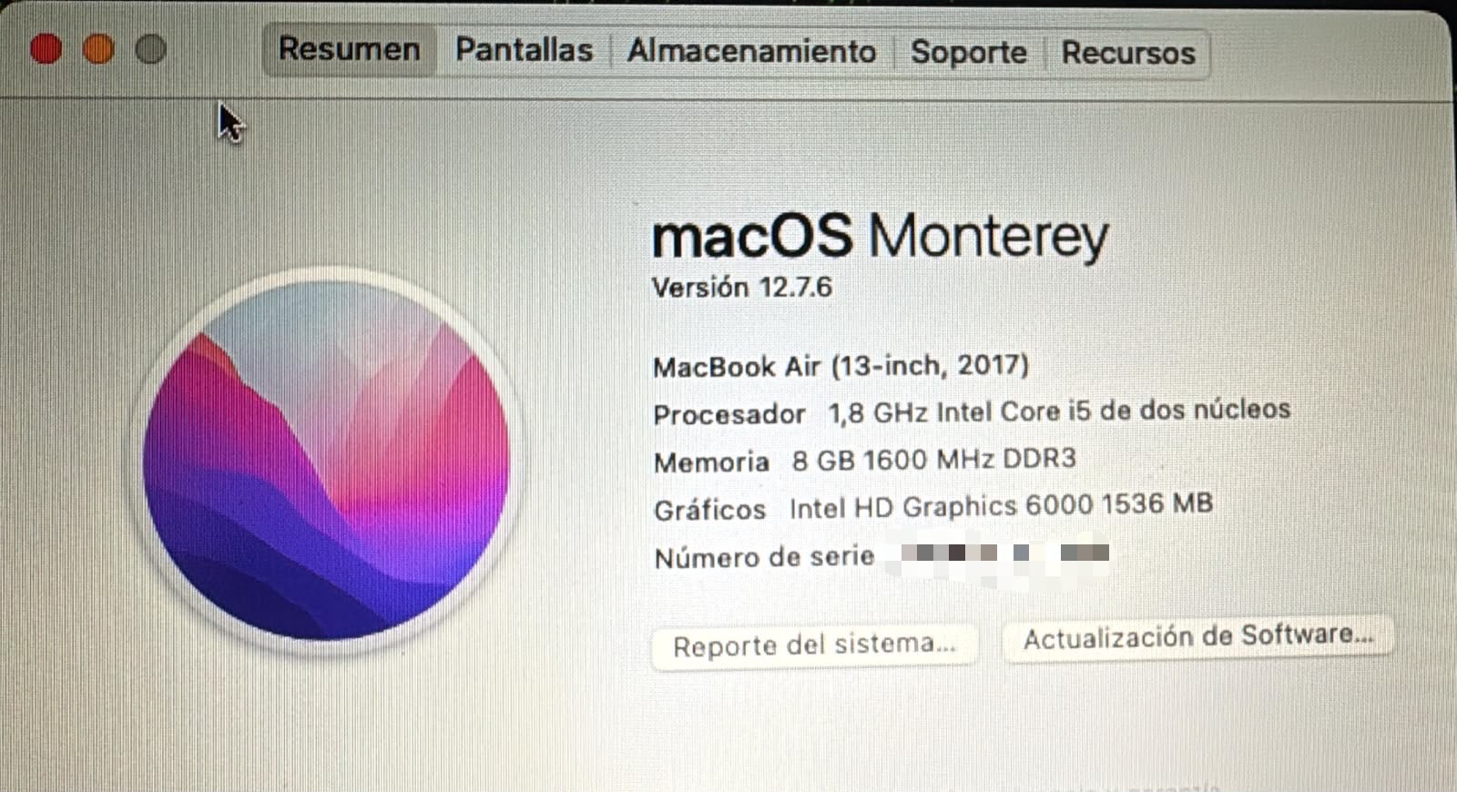 MacBook Air 13,3” 2017 128 GB 8 GB RAM cod: 22068-13 - Imagen 9