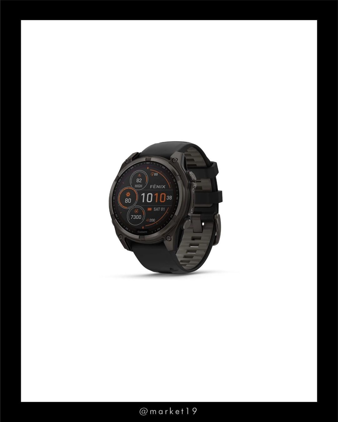 Garmin Fenix 8 51mm Sapphire Solar Carbon cod: 21751-3